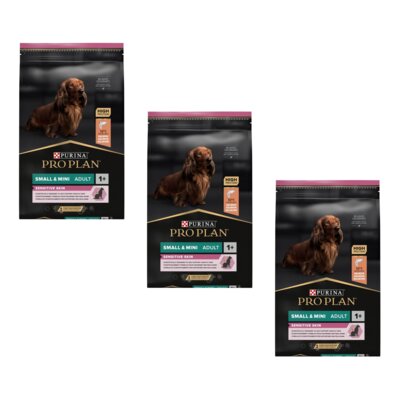 Karma dla psa PURINA Pro Plan Sensitive Skin Adult Small & Mini Łosoś 3 x 7 kg