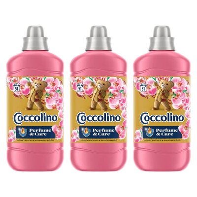 Płyn do płukania COCCOLINO Honeysuckle & Sandalwood 3 x 1275 ml