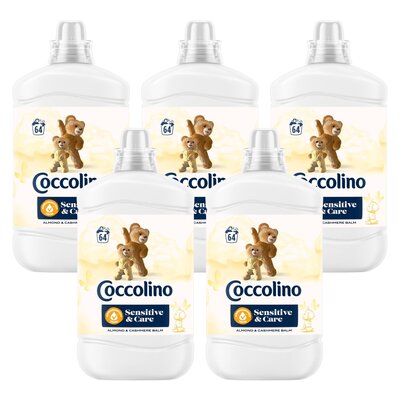 Płyn do płukania COCCOLINO Sensitive Almond & Cashmere Balm 5 x 1600 ml
