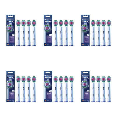 Oryginalna końcówka szczoteczki ORAL-B PRO 3D White (24 szt.) (Unikalna nakładka polerująca)