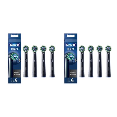 Oryginalna końcówka szczoteczki ORAL-B Pro Cross Action Czarny (8 szt.)