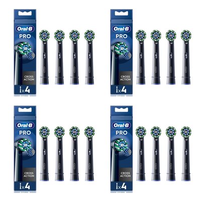 Oryginalna końcówka szczoteczki ORAL-B Pro Cross Action Czarny (16 szt.)