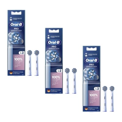 Oryginalna końcówka szczoteczki ORAL-B Sensitive Clean (6 szt.) (Delikatne czyszczenie)