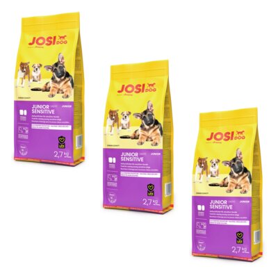 Karma dla psa JOSIDOG Junior Sensitive Drób 3 x 2.7 kg