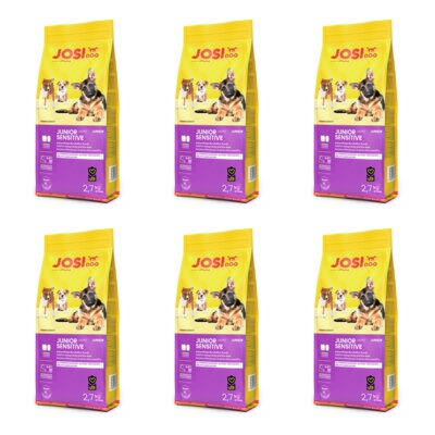 Karma dla psa JOSIDOG Junior Sensitive Drób 6 x 2.7 kg