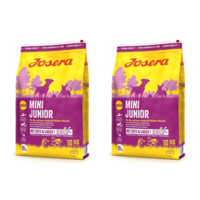 Karma dla psa JOSERA Mini Junior Kaczka 2 x 10 kg