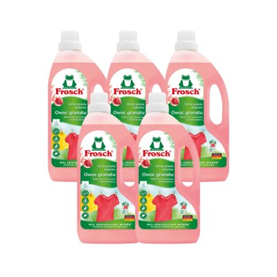 Żel do prania FROSCH Owoc granatu 5 x 1500 ml do kolorowych tkanin