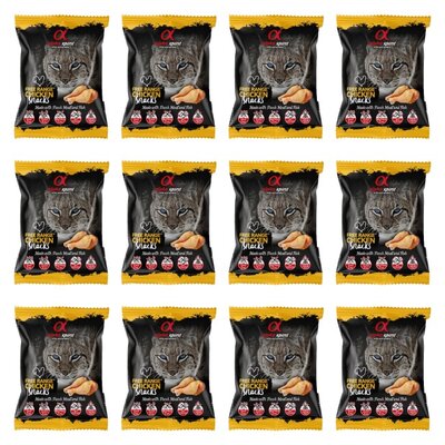 Przysmak dla kota ALPHA SPIRIT Kostka Kurczak 12 x 50 g
