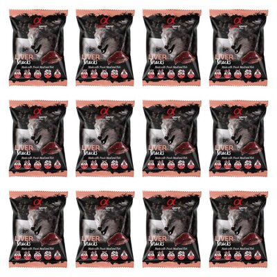 Przysmak dla psa ALPHA SPIRIT Kostka Wątroba 12 x 50 g