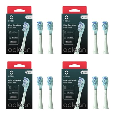 Oryginalna końcówka szczoteczki OCLEAN Ultra Gum Care Miętowy (8 szt.) (Delikatne dla dziąseł)
