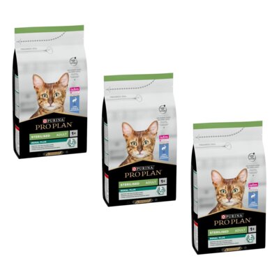 Karma dla kota PURINA Pro Plan Sterilised Renal Plus Królik 3 x 10 kg