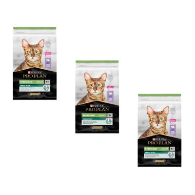 Karma dla kota PURINA Pro Plan Sterilised Renal Plus Indyk 3 x 10 kg