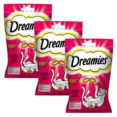 Przysmak dla kota DREAMIES Wołowina 3 x 60 g