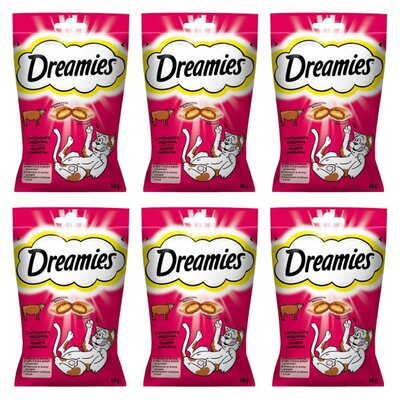 Przysmak dla kota DREAMIES Wołowina 6 x 60 g