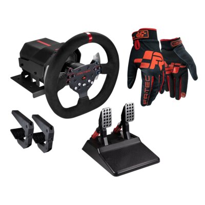 Kierownica FR-TEC FT7015 Force Feedback Wheel (PS4/PC/XBOX ONE/XBOX SERIES S/X) + Rękawice do simracingu FR-TEC Pro