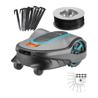 Robot koszący GARDENA Sileno Life 1000 + Nóż do robota koszącego GARDENA 4087-20 (9 szt.)