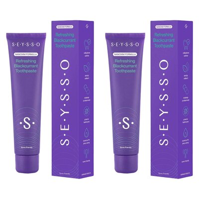 Pasta do zębów SEYSSO Color Refreshing Blackcurrant 75 ml 2 szt.