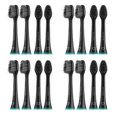 Oryginalna końcówka szczoteczki SEYSSO Antibacterial Carbon (16 szt.) (Włókno nasycone aktywnym węglem)