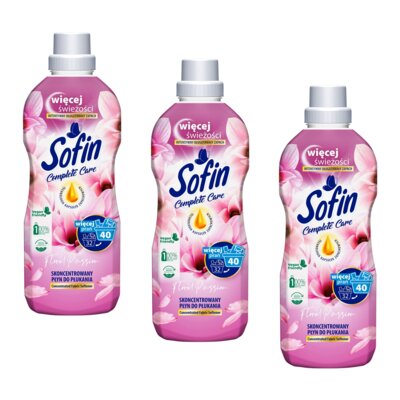 Płyn do płukania SOFIN Complete Care Freshness Floral Passion 3 x 800 ml