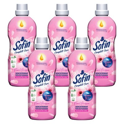 Płyn do płukania SOFIN Complete Care Freshness Floral Passion 5 x 800 ml
