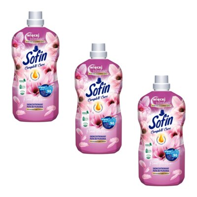 Płyn do płukania SOFIN Complete Care Freshness Floral Passion 3 x 1800 ml