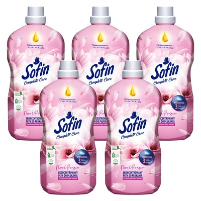 Płyn do płukania SOFIN Complete Care Freshness Floral Passion 5 x 1800 ml