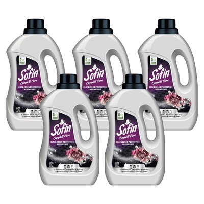 Płyn do prania SOFIN Complete Care Black Color Protection 5 x 1500 ml