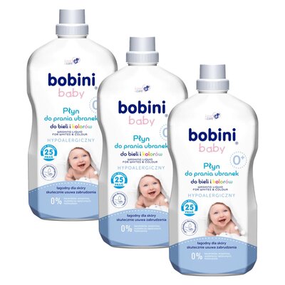 Płyn do prania BOBINI Baby 3 x 1800 ml
