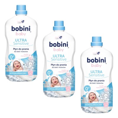 Płyn do prania BOBINI Baby 3 x 1800 ml