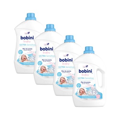 Płyn do prania BOBINI Baby 4 x 2500 ml Uniwersalny dla niemowląt