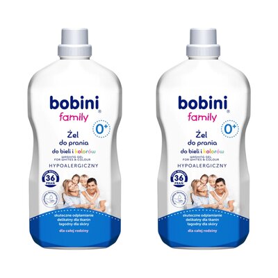 Żel do prania BOBINI Family 2 x 1800 ml