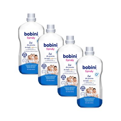 Żel do prania BOBINI Family 4 x 1800 ml Uniwersalny
