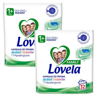 Kapsułki do prania LOVELA Family - 64 szt.