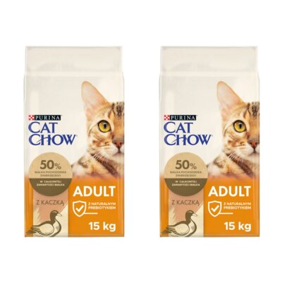 Karma dla kota CAT CHOW Adult Kaczka 2 x 15 kg
