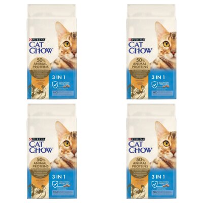 Karma dla kota CAT CHOW Feline 3in1 Indyk 4 x 15 kg