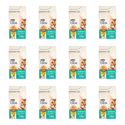 Karma dla kota CAT CHOW Hairball Control z kurczakiem 12 x 1.5 kg