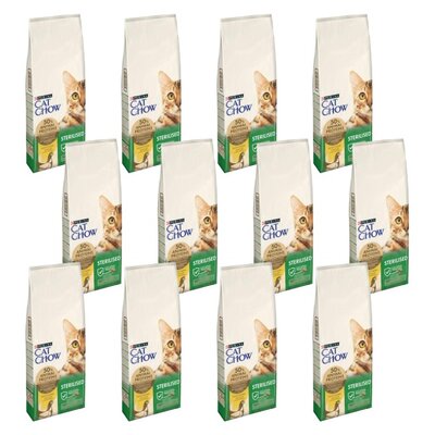 Karma dla kota CAT CHOW Specjal Care Sterilised z kurczakiem 12 x 1.5 kg