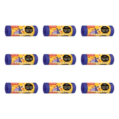Worki na śmieci PACLAN Bunny Bags 60L (135 sztuk) Niebieski