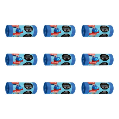 Worki na śmieci PACLAN Multitop 35 L (324 sztuki) Niebieski