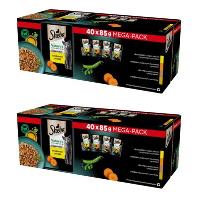 Karma dla kota SHEBA Nature’s Collection Drobiowe Smaki (80 x 85 g)