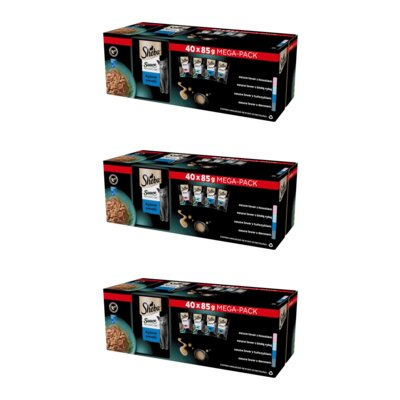 Karma dla kota SHEBA Sauce Collection Rybne Smaki (120 x 85 g)