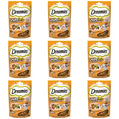 Przysmak dla kota DREAMIES Shake Ups Multivitamins Kurczak i kaczka 9 x 55 g