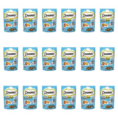 Przysmak dla kota DREAMIES Shake Ups Multivitamins Owoce morza 18 x 55 g