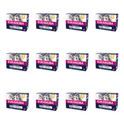 Karma dla kota EUKANUBA Kitten Grain Free Mono Protein Kurczak (144 x 85 g)