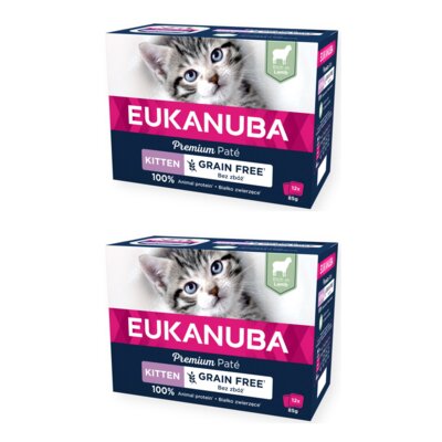 Karma dla kota EUKANUBA Adult Grain Free Jagnięcina (24 x 85 g)