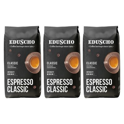 Kawa ziarnista EDUSCHO Espresso Classic 3 x 1 kg
