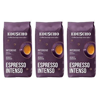 Kawa ziarnista EDUSCHO Espresso Intenso 3 x 1 kg