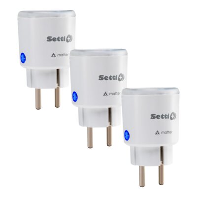 Gniazdko SETTI+ SP401M Wi-Fi Matter 3 szt.