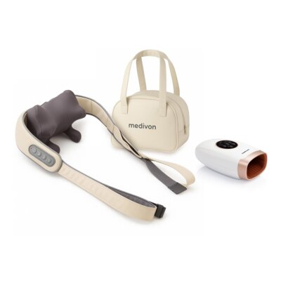 Masażer do karku MEDIVON Sooth + Torba 2w1 + Masażer MEDIVON Hand