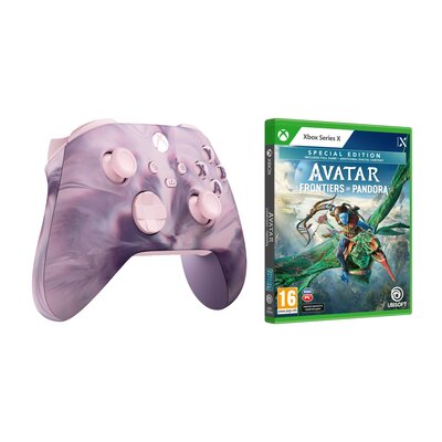 Kontroler MICROSOFT bezprzewodowy Xbox - wersja specjalna Dream Vapor + Avatar: Frontiers of Pandora - Edycja Specjalna Gra XBOX SERIES X